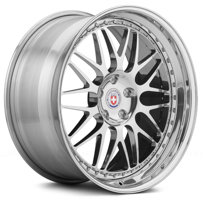 El plato profundo HRE forjó las ruedas la configuración 6061-T6 de 3 pedazos