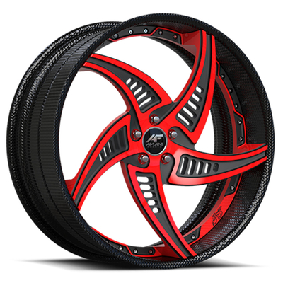 Amani Fumo Deep Dish Porsche forjado rueda el grado aeroespacial