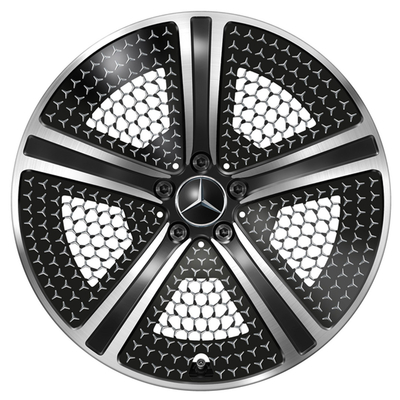 negro alto Sheen Mercedes Benz Forged Wheels de 5-Spokes EQE V295 20 pulgadas