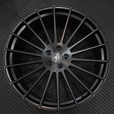 Hamann Aniversario de las ruedas forjadas profundas cóncavas Satin negro