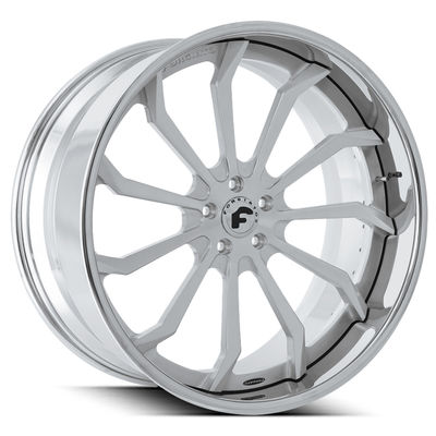 20 pulgadas Forgiato forjaron el plato profundo Chrome de Navaja de las ruedas que 3 pedazos bordean Navaja