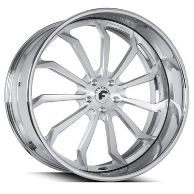 20 pulgadas Forgiato forjaron el plato profundo Chrome de Navaja de las ruedas que 3 pedazos bordean Navaja