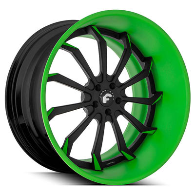 20 pulgadas Forgiato forjaron el plato profundo Chrome de Navaja de las ruedas que 3 pedazos bordean Navaja