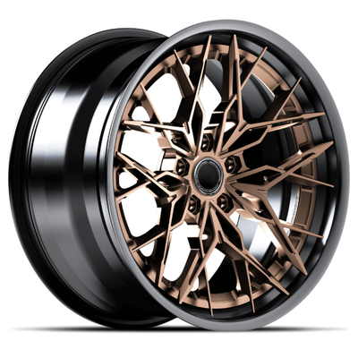 Bent Staggered Spokes 3 pedazos forjó los ajustes de ruedas para McLaren Audi R8