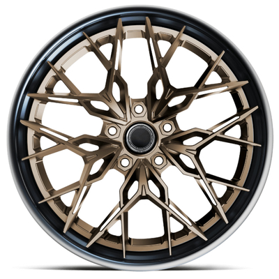 Bent Staggered Spokes 3 pedazos forjó los ajustes de ruedas para McLaren Audi R8