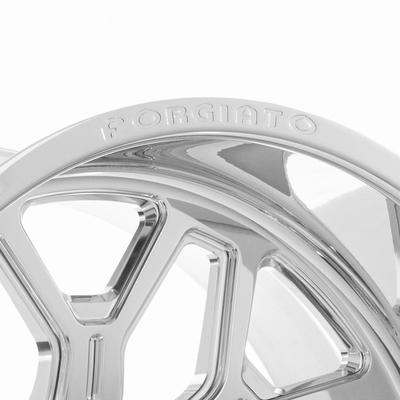 Estirones de plata brillantes de las ruedas 6061-T6 de Forgiato Flusso-T 4-8