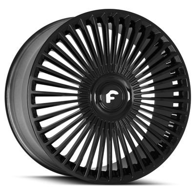 Chrome negro grueso Trimestre de plata Forgiato forjó las ruedas para Rolls Royce Cullinan