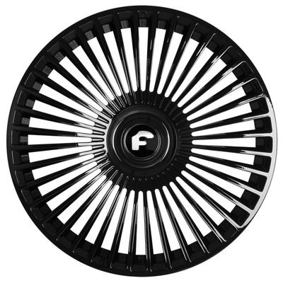 Chrome negro grueso Trimestre de plata Forgiato forjó las ruedas para Rolls Royce Cullinan