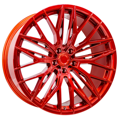 Rayo multi rojo Lexani Aries Wheels Monoblock Offset del caramelo 0-80m m