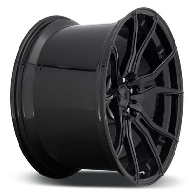 Los finales de encargo ISO 9001 Monoblock forjaron negro brillante de las ruedas