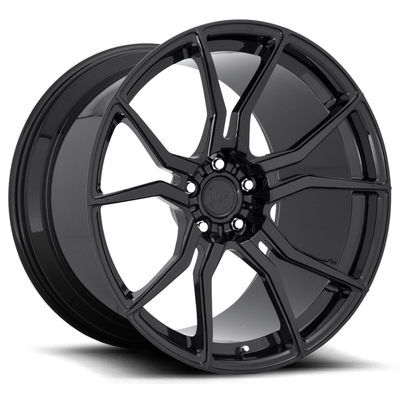 Los finales de encargo ISO 9001 Monoblock forjaron negro brillante de las ruedas