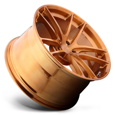 El lustre cepillado de cobre Monoblock forjó las ruedas