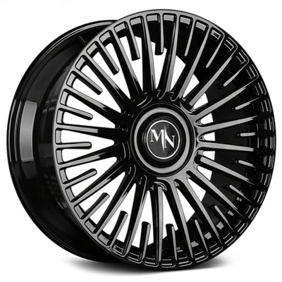 Los rayos multi Monoblock del Motorsports de Maining forjaron negro grueso de las ruedas