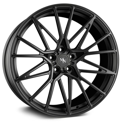 AGL58 Matt Black Porsche Forged Wheels escalonó los rayos