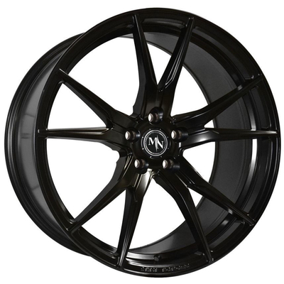 Matt Black Gunmetal Forge Auto rueda los rayos cóncavos agresivos