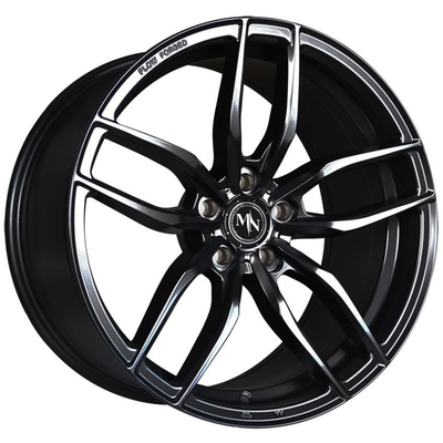 Las configuraciones de Monoblock de 18 pulgadas forjan las ruedas autos 6061-T6 Matt Black