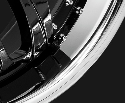 El grado aeroespacial Lexani forjó el labio de plata negro de las ruedas 26 pulgadas