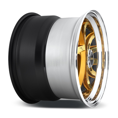El centro convexo forjó las ruedas rotiformes 917 rotiformes Porsche 911 ruedas del oro