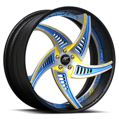 Amani Fumo Deep Dish Porsche forjado rueda el grado aeroespacial