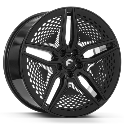 22" negro brillante Forgiato EV 001 Forgiato forjó los ajustes de ruedas para el Tesla Model S Model X