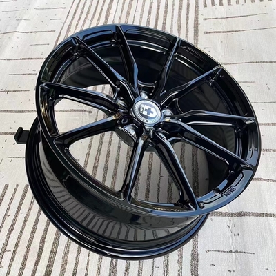La aerodinámica HRE forjó los bordes de Monoblock del negro brillante de las ruedas HRE P101SC