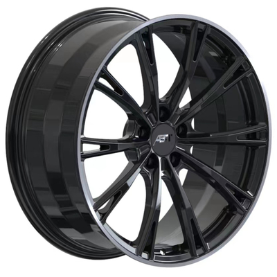 Aleación de aluminio negra brillante de ABT Sportsline GR-f Audi Forged Wheels 6061-T6