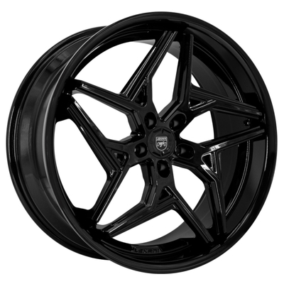 Lexani Spyder forjó las ruedas con la aleación de aluminio del negro brillante 6061-T6
