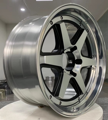 El plato profundo 2 pedazos forjó la aleación de aluminio de las ruedas 6061-T6