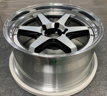 El plato profundo 2 pedazos forjó la aleación de aluminio de las ruedas 6061-T6