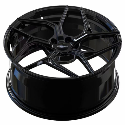 Ford Mustang GT Gloss Negro ruedas forjadas a medida
