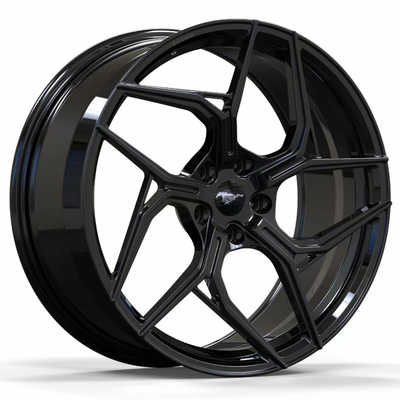 El auto de Ford Mustang Gloss Black Forge rueda 20 21 22 pulgadas 5x114.3