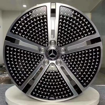 negro alto Sheen Mercedes Benz Forged Wheels de 5-Spokes EQE V295 20 pulgadas
