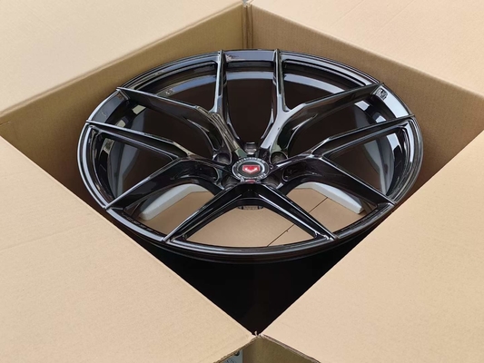 Vossen S21-01 forjó la cara negra cepillada las ruedas