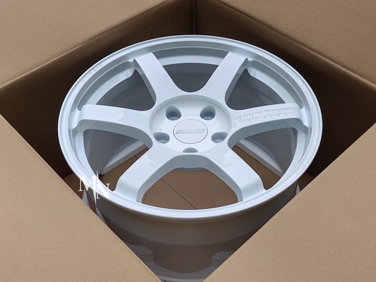 Volk que compite con la SAGA TE37 S-más la rociada 18X9.5 blanco +38 +45 5x114.3 5X120