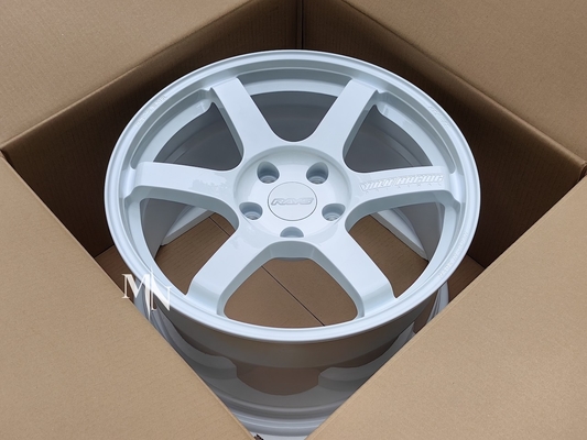 Volk que compite con la SAGA TE37 S-más la rociada 18X9.5 blanco +38 +45 5x114.3 5X120