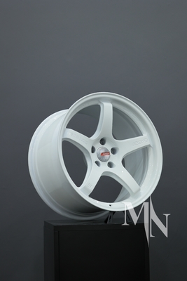 Rayos Nismo forjados a medida 57CR Ruedas 370Z 350Z Clubsport llantas blancas