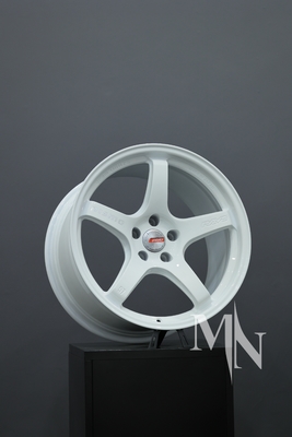 Rayos Nismo forjados a medida 57CR Ruedas 370Z 350Z Clubsport llantas blancas