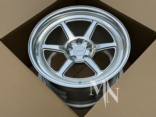 Llantas Forge Auto 5x114.3 para Nissan 350Z 370Z Acabado Plata Pulida