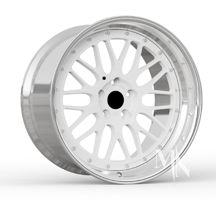 2 piezas de ruedas personalizadas forjadas BBS LM LMR LeMans Cinturones de oro para BMW 370z 350z