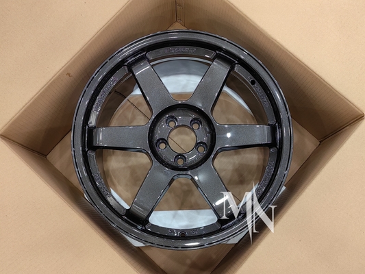 Volk Racing TE37 SL Ruedas Edición Negra III 4x100 5x120 18 19 20 pulgadas Doble cinturón negro personalizado
