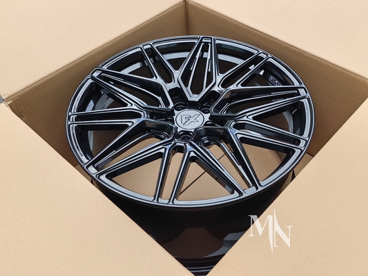 Vossen HF7 Ruedas negras brillantes para Audi RS6 C5 C6 C7 C8 18 19 20 21 22 pulgadas