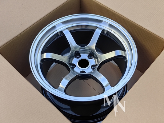 Ruedas Advan R6 para Nissan GTR R32 R33 R34 R35 18 19 20 pulgadas de edición negra llantas de aleación