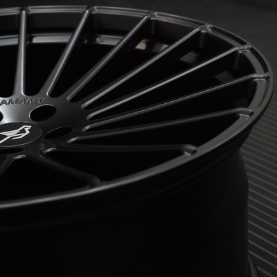 Hamann Aniversario de las ruedas forjadas profundas cóncavas Satin negro