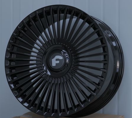 Llantas Forgiato Trimestre Forjadas Negras Brillantes para Rolls Royce Range Rover Mercedes Benz Clase S