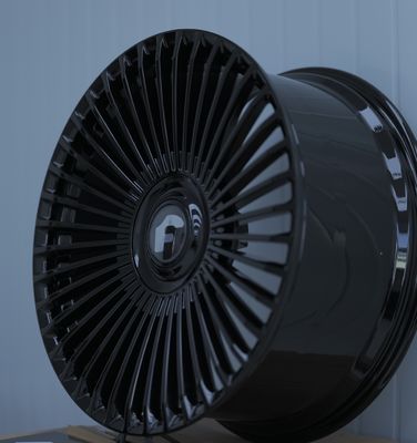 Llantas Forgiato Trimestre Forjadas Negras Brillantes para Rolls Royce Range Rover Mercedes Benz Clase S