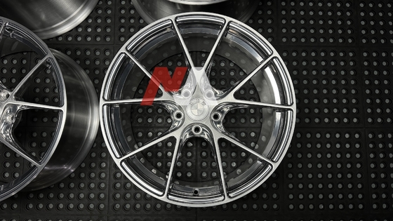 Llantas Forjadas BMW Plata Pulida Cara Cepillada Para F87 F80 F82 F90 M2 M3 M4 M5