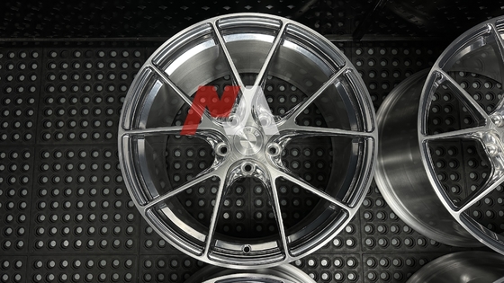 Llantas Forjadas BMW Plata Pulida Cara Cepillada Para F87 F80 F82 F90 M2 M3 M4 M5