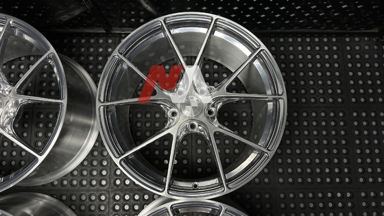 Llantas Forjadas BMW Plata Pulida Cara Cepillada Para F87 F80 F82 F90 M2 M3 M4 M5