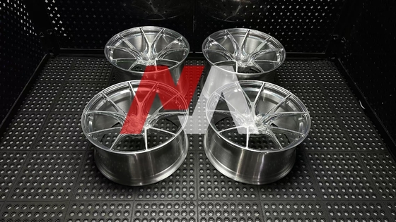 Llantas Forjadas BMW Plata Pulida Cara Cepillada Para F87 F80 F82 F90 M2 M3 M4 M5