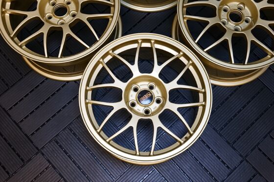 Subaru Impreza 22B Raro BBS RG334 5X100 Ruedas forjadas Cinturones WRX STI GC8